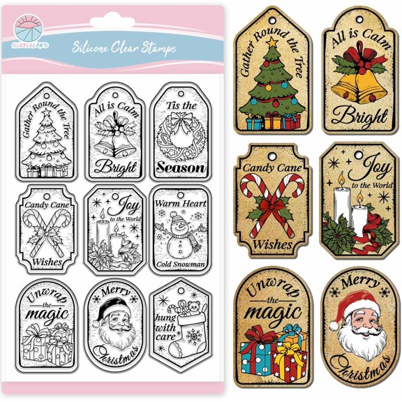 1 pc PVC Clear for DIY Scrapbooking Photo Album Decorative Cards Making Stamp Sheets Santa Claus 160x110mm