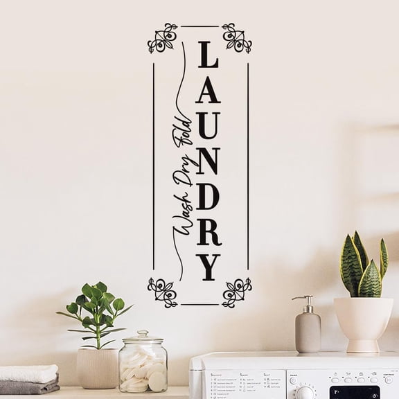 1 pc PVC Self Adhesive Wall Stickers Washing Machine Warterproof Decals for Home Living Room Bedroom Wall Decoration Word 900x350mm