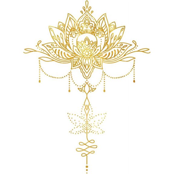 1 pc PVC Wall Stickers Wall Decoration Lotus Pattern 390x880mm for DIY