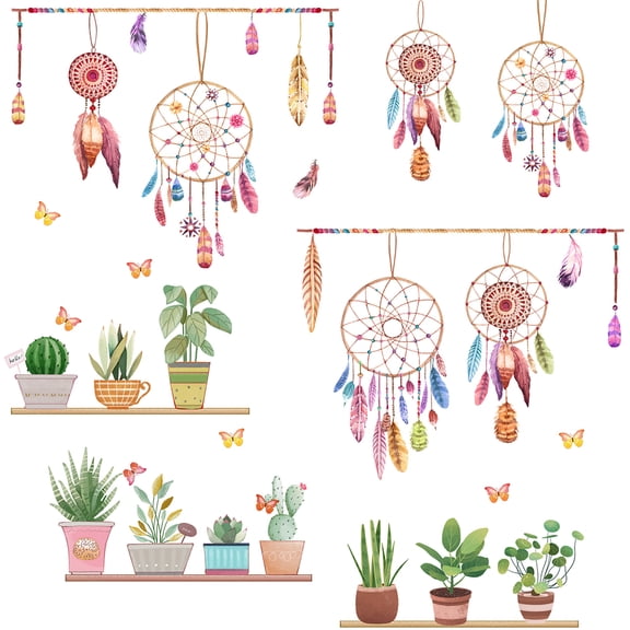 1 pc PVC Wall Stickers for Wall Decoration Feather Pattern 320x1160mm