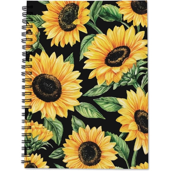 1 pc Paper Spiral Notebook Rectangle Flower 210x152mm 80 sheets/pc for DIY