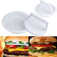 thumbnail image 1 of 1 pc Plastic Round Shape Burger Press Food-Grade Hamburger Patty Maker Mold Kitchen Tool, 1 of 5