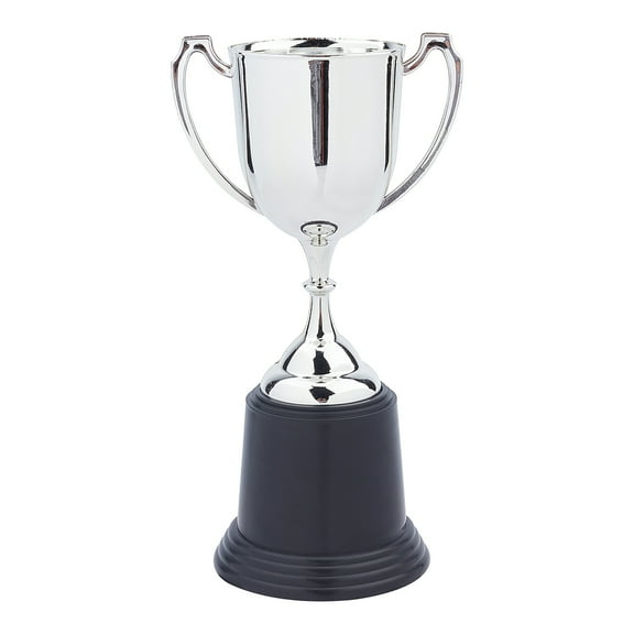 1 pc Plastic Small Troy Cup for Children Sport Tournaments Competitions Awards Ornaments Silver 8-5/8 inch(22cm)