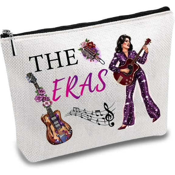 1 pc Polycotton Custom Canvas with Pattern Human Storage Bags Metal Zipper Pouches Rectangle 18x25cm