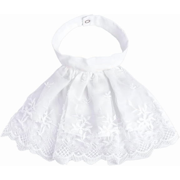 1 pc Polyester Lace Collar Neckline Trim DIY Garment Accessories White 425mm Craft Supplies
