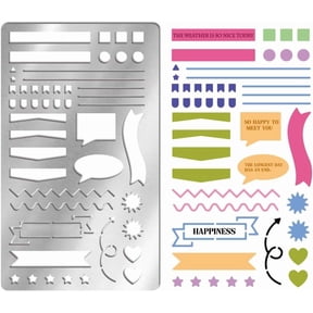1 pc Retro Stainless Steel Metal Cutting Dies Stencils for DIY Scrapbooking/Photo Album Matte Stainless Steel Color Mixed Shapes 177x101x0.5mm art