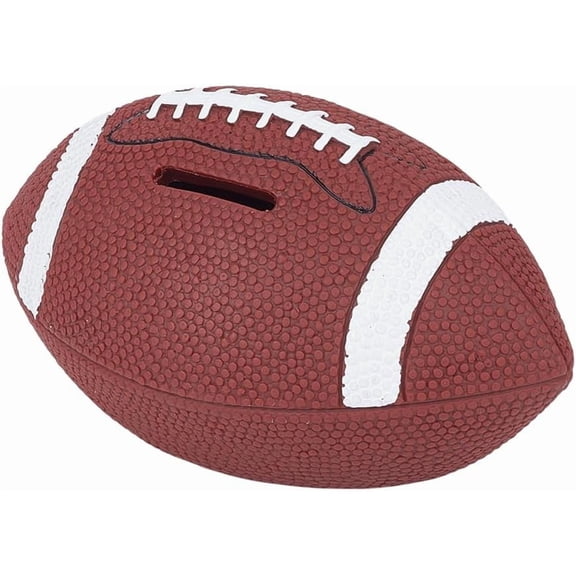 1 pc Rugby Shape PVC Children's Money Banks Coin Bank Saddle Brown 186.5x112.5x97mm art