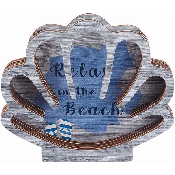 1 pc Seashell Display Box Sea Shell Holder Wooden Seashell Display Case with Acrylic Window Wooden Seashells Holder with Acrylic Panel Storage Box