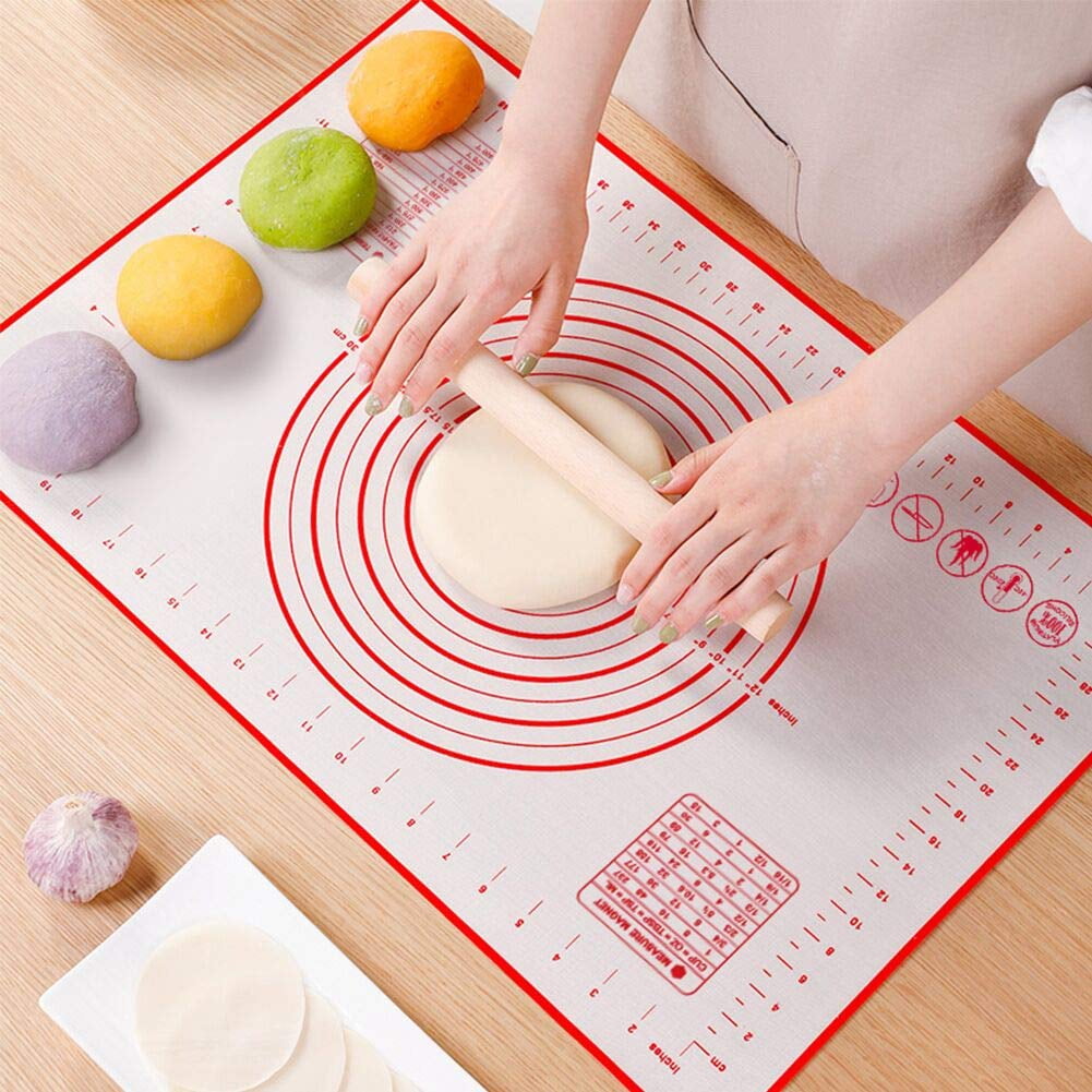 1 pc Silicone Bake Mat Kitchen Cooking Tools 60X40CM Baking Liners Dough Sugar Craft Pastry Roll Non Stick Sheet Table Pad