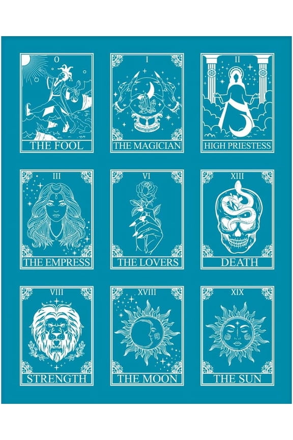 1 pc Silk Screen Printing Stencil for Painting on Wood DIY Decoration T-Shirt Fabric Tarot Theme Pattern 100x127mm