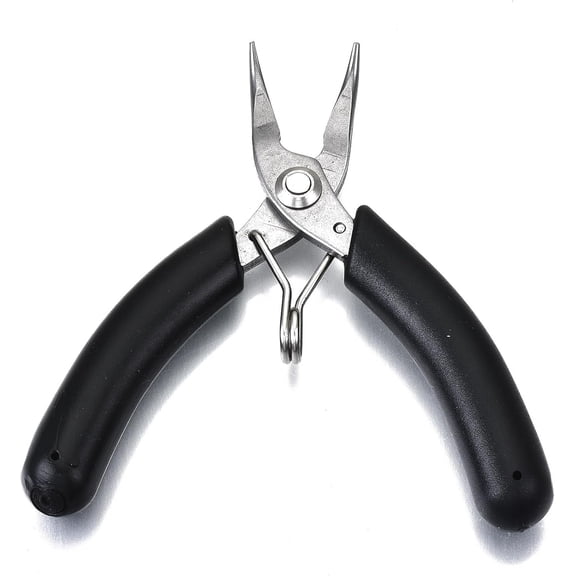 1 pc Stainless Steel Mini Diagonal Nipper Pliers Flush Cutter Ferronickel with PVC Handle Black 10x5.3x1cm