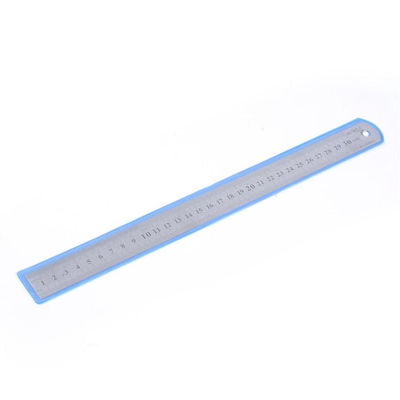 1 pc Tarnish Resistant Stainless Steel Rulers Stainless Steel color 330x26x1mm
