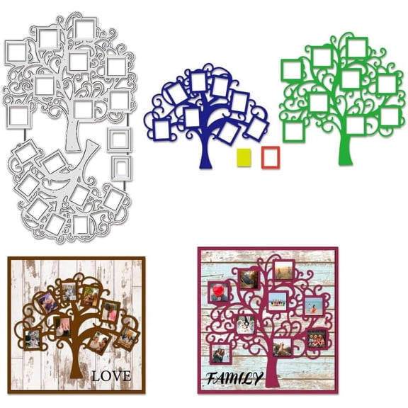 1 pc Tree Carbon Steel Cutting Dies Stencils for DIY Scrapbooking oto Album Decorative Embossing Paper Card Greeting Card Mold 188x108x0.8mm