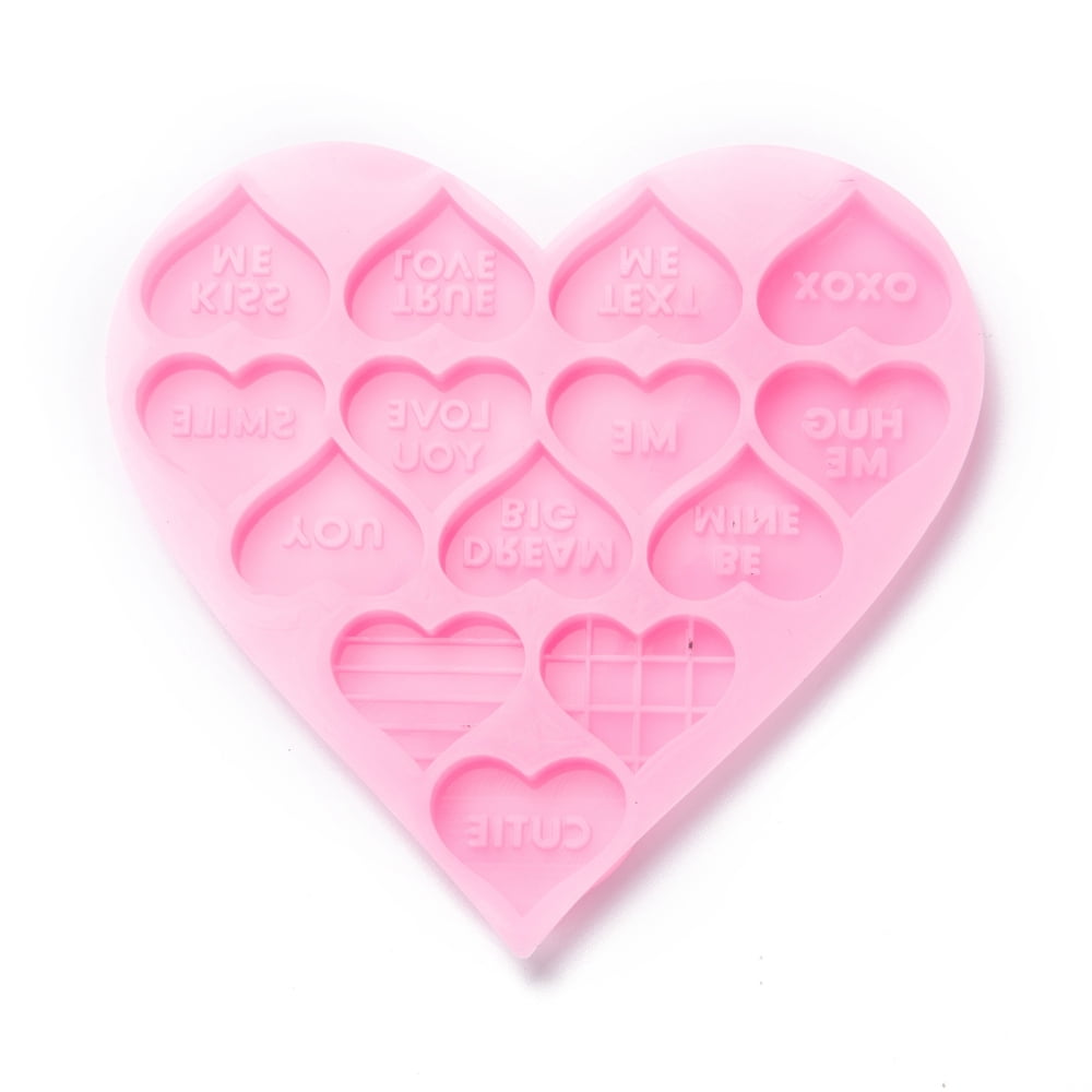 1 pc Valentine's Day Theme Food Grade Pendant Silicone Molds Chocolate ...