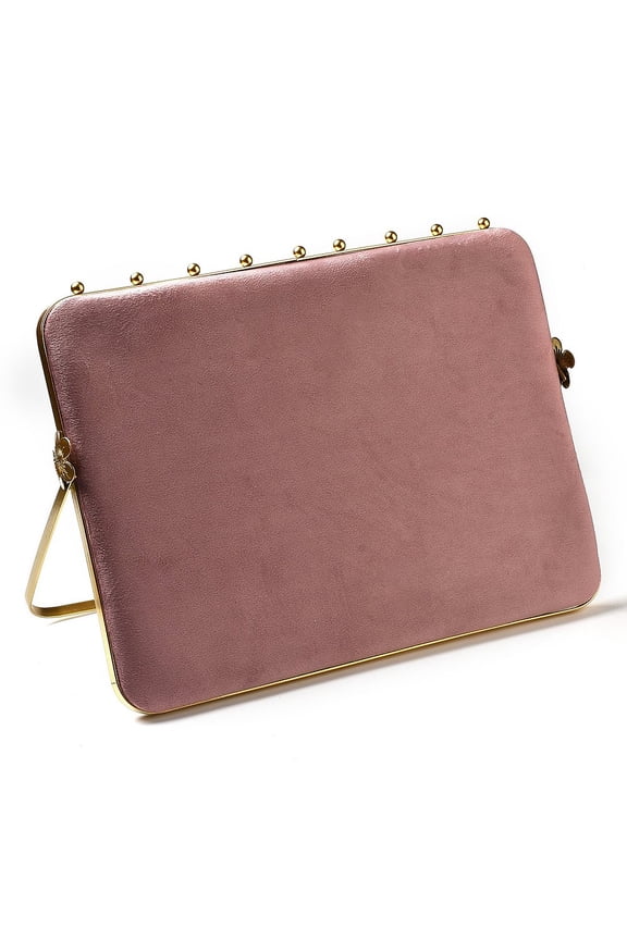 1 pc Velvet Necklace Display Rack Jewelry Stands For Hanging Necklaces Flamingo 35.5x26cm