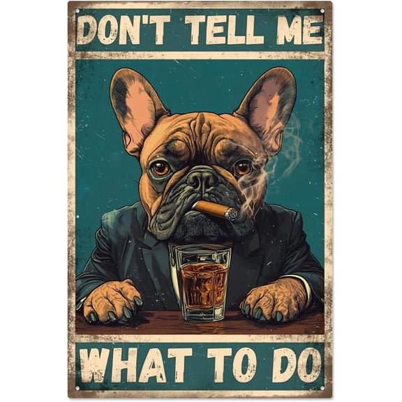 1 pc Vintage Metal Tin Sign Iron Wall Decor Restaurants Cafe Pubs Dog 300x200x2.2mm