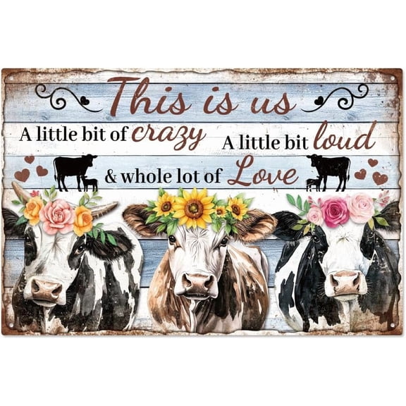 1 pc Vintage Metal Tin Sign Iron Wall Decor for Bars Restaurants Cafe Pubs Rectangle Cattle 200x300x2.2mm creative
