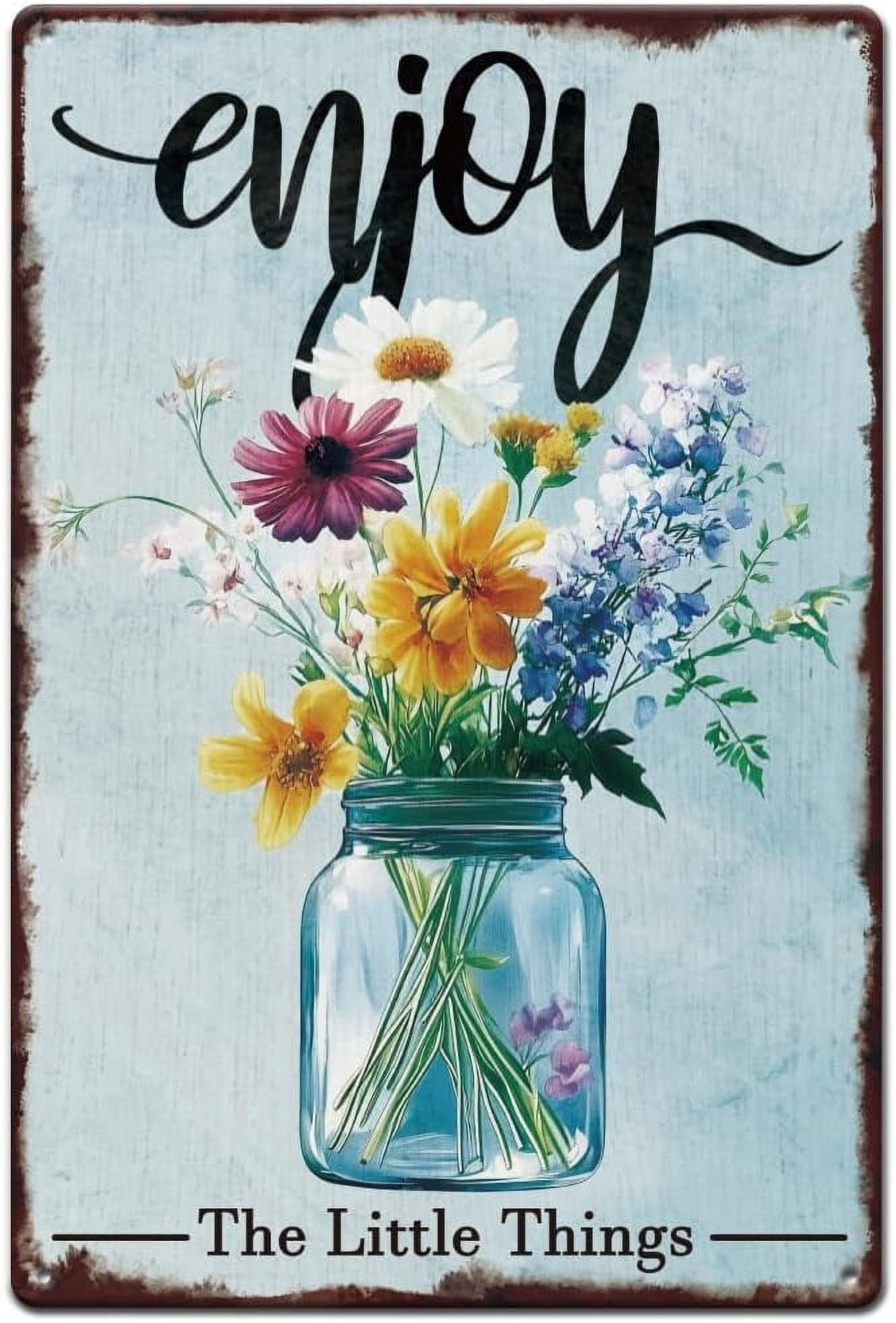 Curated visual reference: Gallery Detail: 1 Pc Vintage Metal Tin Sign Iron Wall Decor For