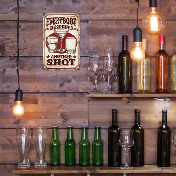 1 pc Vintage Metal Tin Sign Iron Wall Decor for Bars Wine Glass 300x200x2.2mm Restaurants Cafe Pubs Rectangle