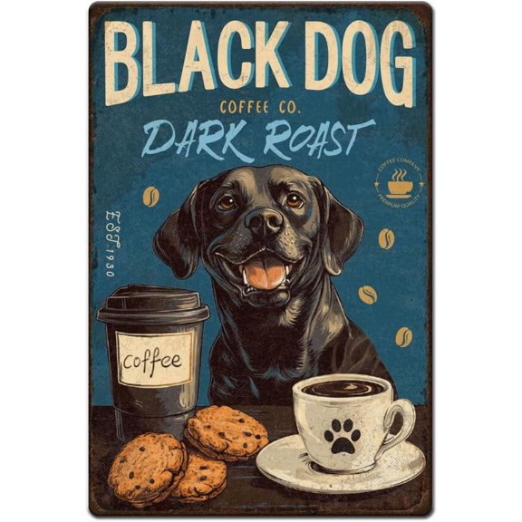 1 pc Vintage Metal Tin Sign Wall Decor for Bars Restaurants Cafe Pubs Dog 300x200x2.2mm