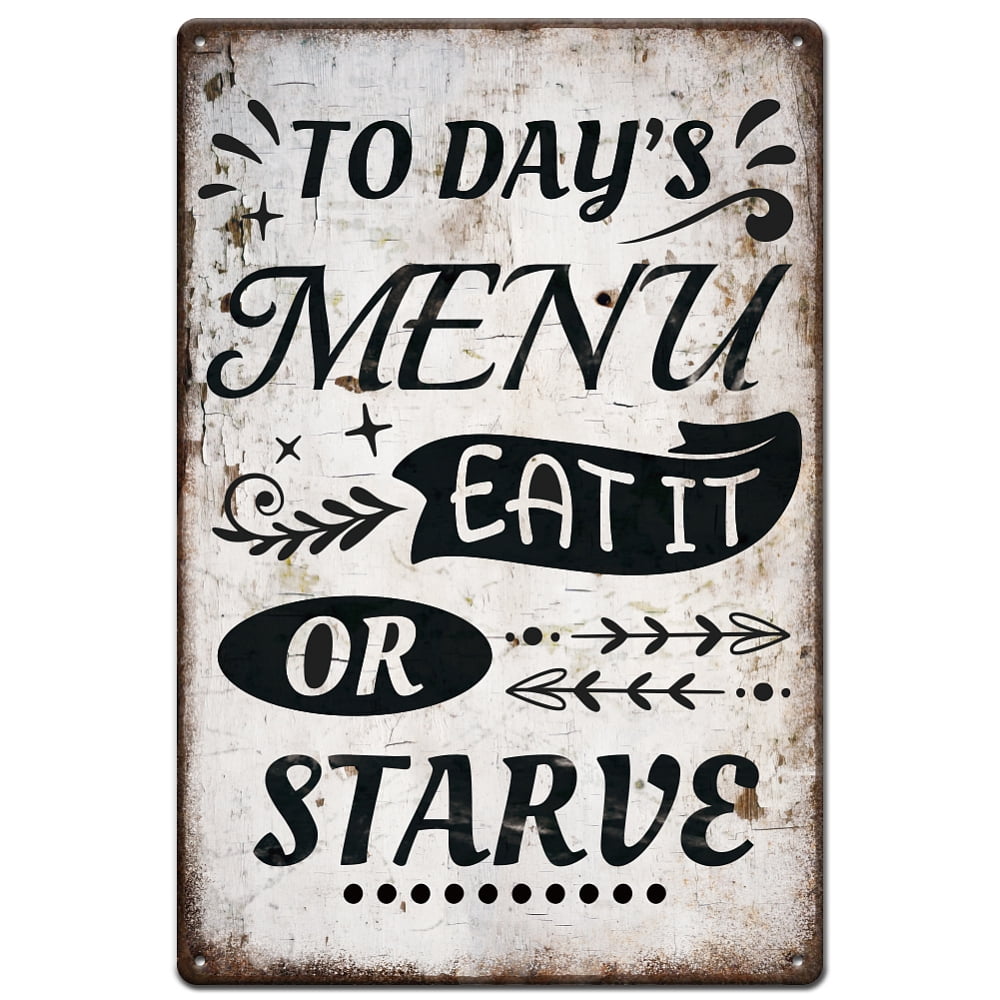 1 pc Vintage Metal Tin Sign Wall Decor for Bars Restaurants Cafe Pubs ...