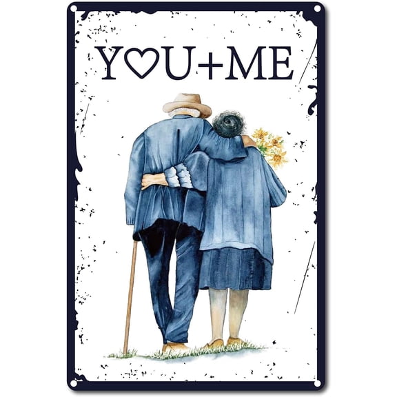 1 pc Vintage Metal Tin Sign Wall Decor for Bars Restaurants Cafes Pubs Human Pattern 30x20cm
