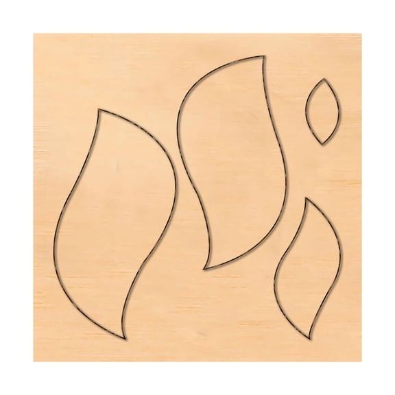 1 pc Wood Cutting Dies with Steel for DIY Scrapbooking/Photo Album Decorative Embossing DIY Paper Card Leaf 100x100mm