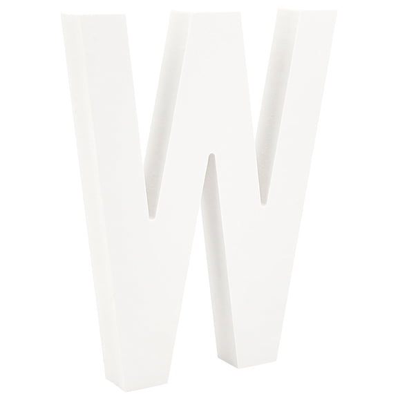 1 pc Wooden Letter Ornaments for DIY Craft Home Decor Letter.W W: 150x125x15mm
