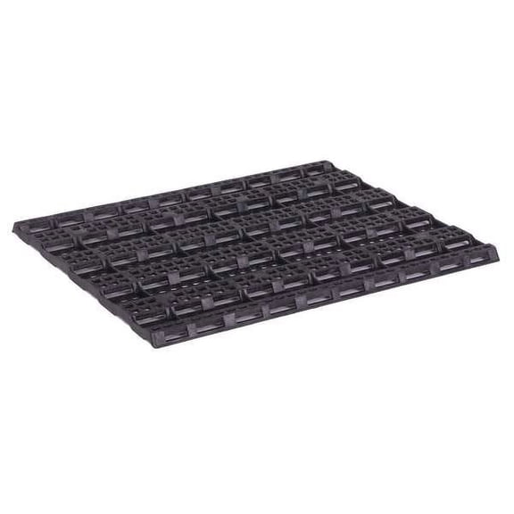 1 pc, Zoro Select Nestable Partially Recycled HDPE Freezer Spacer, 48 in L, 40 in W, 1 1/2 in H