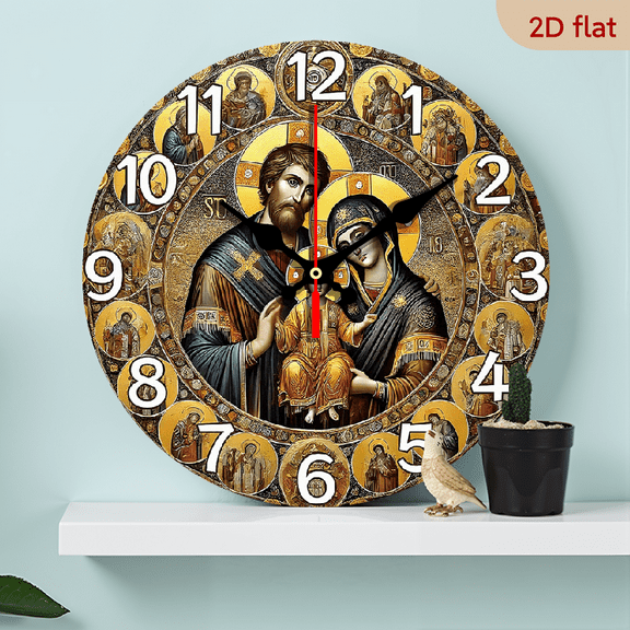 1 pc wall clock.Accurate timing, frameless design, simple and elegant. Silent movement, silent walking, healthy sleep every day,10*10inch.