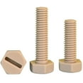 thumbnail image 1 of 1 pcs Beige Nylon slotted external hexagon bolts M4x15mm., 1 of 4