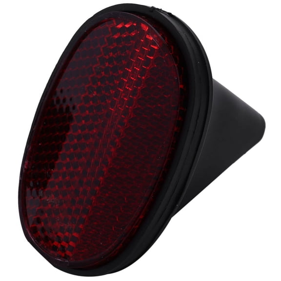 1 pcs Bicycle Rear Tail Reflector Mudguard Oval Warnning Red black_0t152