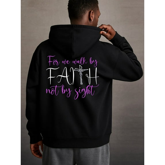 1 pcs Christianity hoodies graphic hoodies mens machine washable black Comfortable for Casual Wear Regular Fit, All-Season Casual Wear, Ideal Gift pamuk christianity gift christian high quality cheap