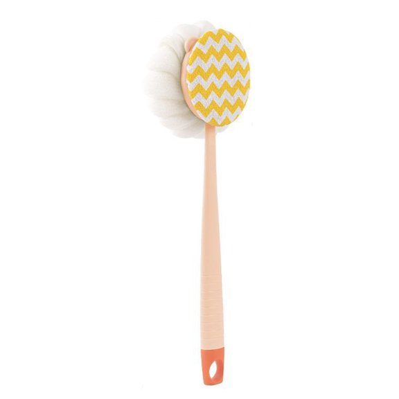 1 pcs. Double Sided Rubbing Bath Magic Bath Brush Long Handle Soft Hair Bath Brush Removable