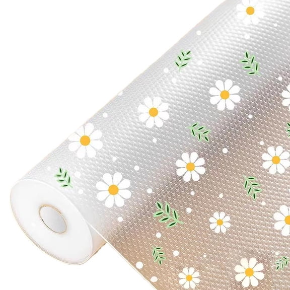 1 pcs EVA Shelf Liner Roll - 11.8 x 39.4 Inch Non Slip Waterproof Drawer Mat, Washable Cupboard Protector for Kitchen Bathroom Cabinets