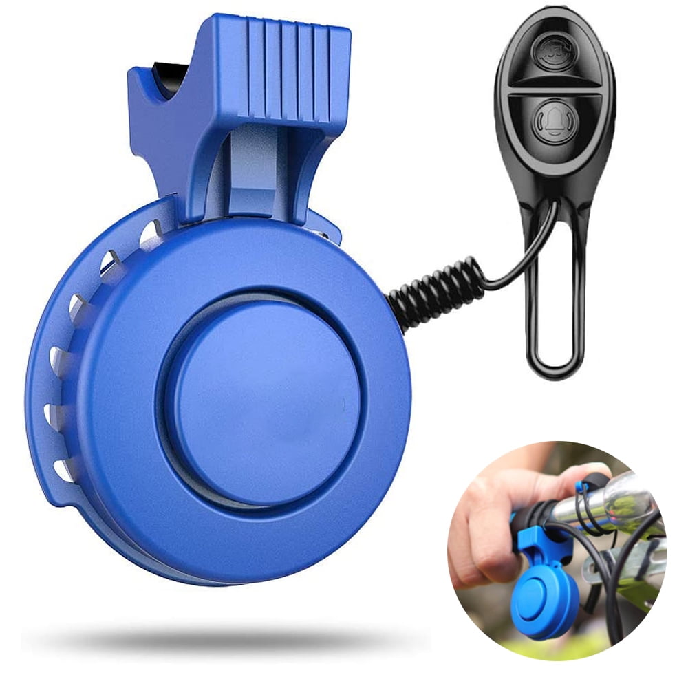 1 pcs Electric Bike Horn 120 DB Cycling Bicycle Scooter Horn 4 Sound Modes with Rechargeable Battery Waterproof Bicycle Accessories for Kids Boys Adults Mountain Bike Bells Whistle