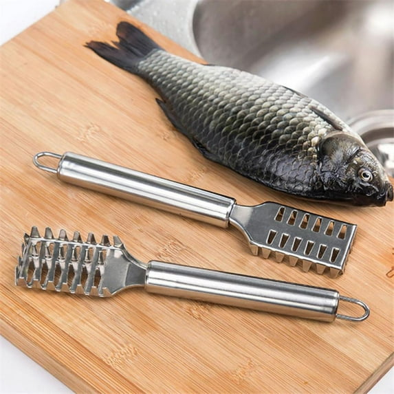 1 pcs Kitchen tools manual fish scaler fishing scalers fish cleaning knife cleaner tweezers for fish cleaning
