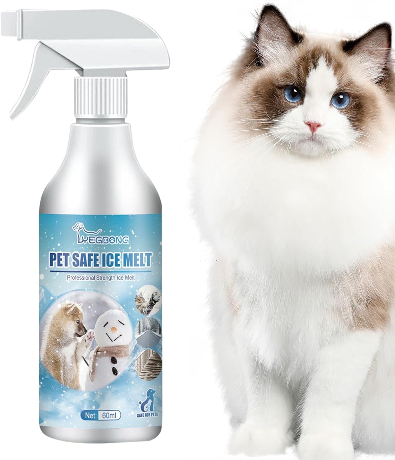 1 pcs Pet Safe Snow & Ice Melt, Deicer for Pet, Magnesium Chloride Snow