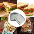 thumbnail image 1 of 1 pcs Sandwich Containers, Sandwich Containers for Lunch Boxes Plastic Toast Shape Food Storage Sandwich Box with Lid, BPA Free and Reusable, Microwave & Dishwasher Safe, for Family or Adults, 1 of 4
