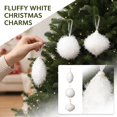 thumbnail image 1 of 1 pcs, White Christmas Tree Ornament Balls Set, Foam Hanging Decorations for Holiday Tree Display and Home Decor , A, 1 of 8