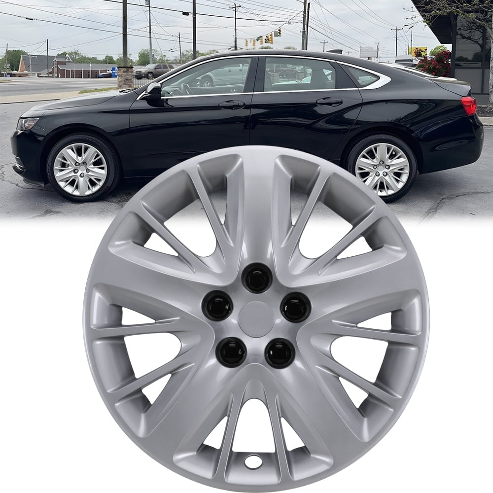 1 piece 18" Steel Wheel Hubcaps Compatible with 2014-2020 Chevy Impala,Bolt-on Installation,Heavy Duty PP Material,Lacquer
