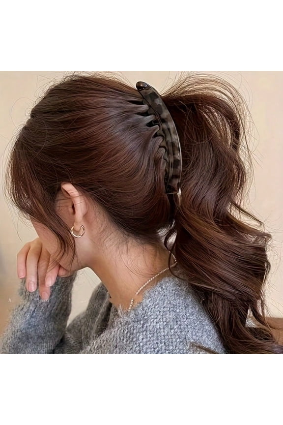 1 piece of 2 pieces, special hairpin for multi-volume hair, women's high ponytail large banana clip, back head clip, hairpin vertical clip, twist clip hair accessories.