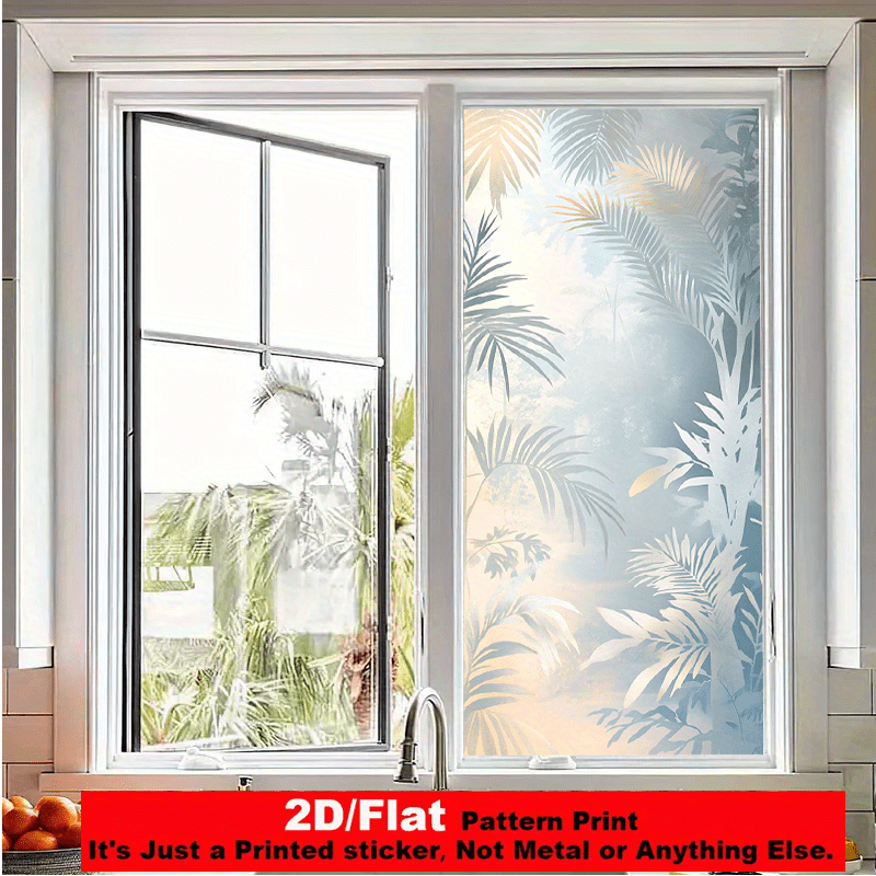 1 piece of 2D flat, PVC, window film sticker, static adhesion ...
