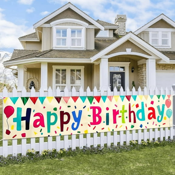 1 piece, 2D flat design multi-purpose wall banner, very suitable for garden, house, fence, garage decoration, wall decoration, courtyard sign, party decoration, home decoration wall decoration, festi