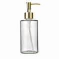 thumbnail image 1 of 1 piece of 320ml gold-top cylindrical glass dispensing bottle | Shampoo and shower gel storage bottle | Facial cleanser foaming bottle | Leak-proof design | Home essentials, 1 of 2