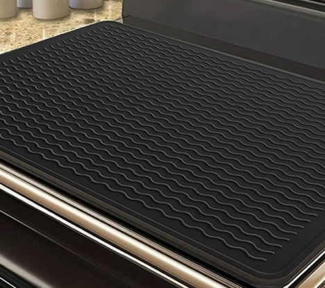 1 piece - 71*50 (28in*20in) - Standard Thick Silicone Stove Mat, Electric Stove Top Protective Mat, Kitchen Countertop Dish Draining Mat, Non-slip Stove Mat, Heat Insulation