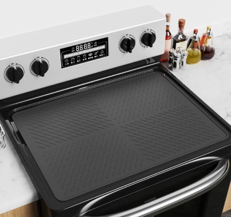 1 piece - 71*50 (28in*20in) - Standard Thick Silicone Stove Mat, Electric Stove Top Protective Mat, Kitchen Countertop Dish Draining Mat, Non-slip Stove Mat, Heat Insulation