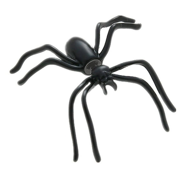 1 piece Black Spider Stud Earring for Men Punk Unisex Funny Animal Ear Cuff Women Jewelry