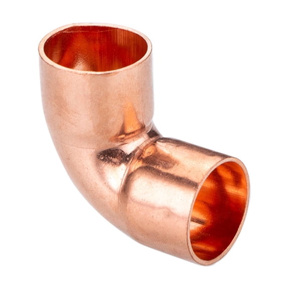 1 piece Copper welding 90 degrees right angle elbow,Outer diameterM26.9 x inner diameterM25.4 x thickness1.5x high18mm