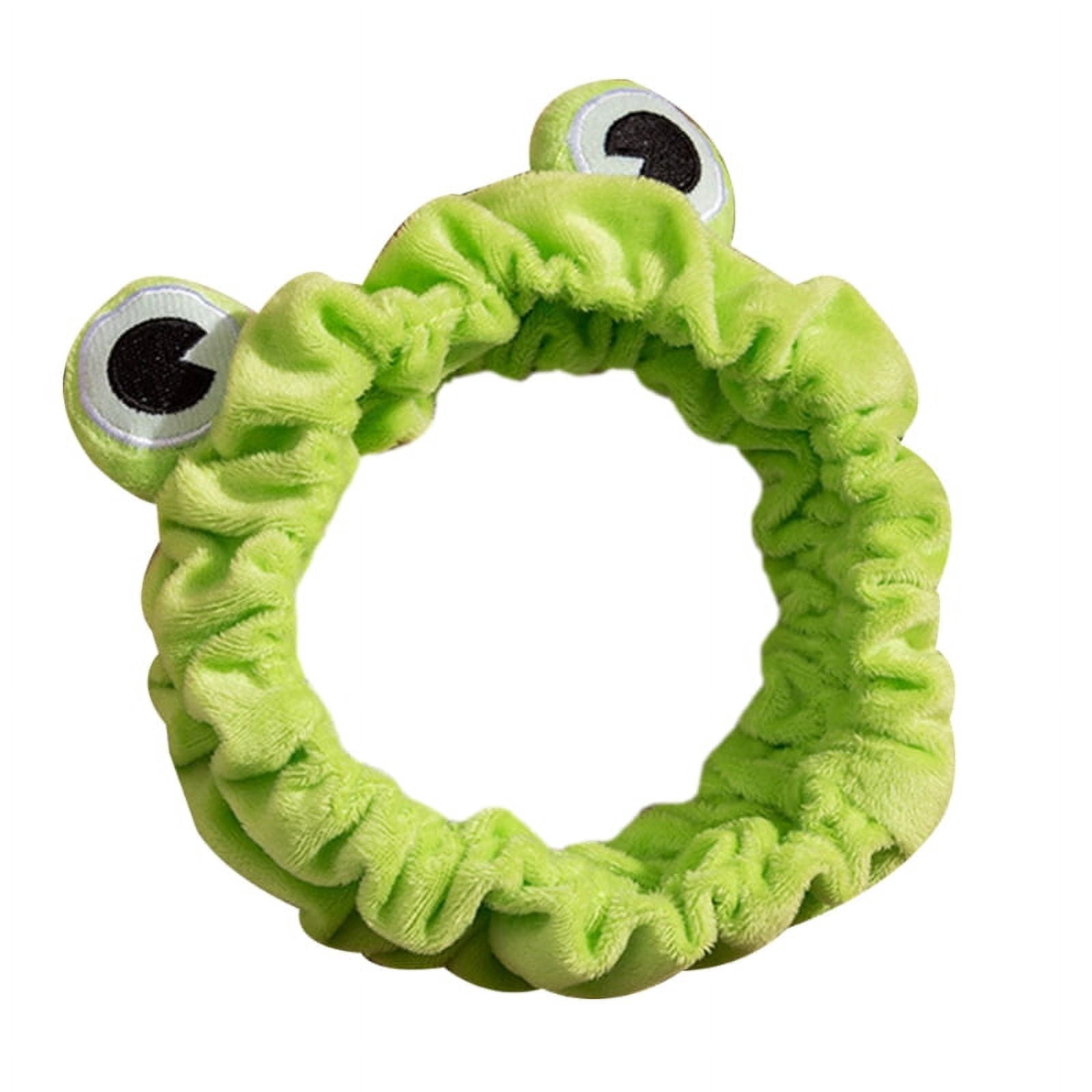 Cartoon and Funny Cute Green Frog Headband Animal Plush Hair